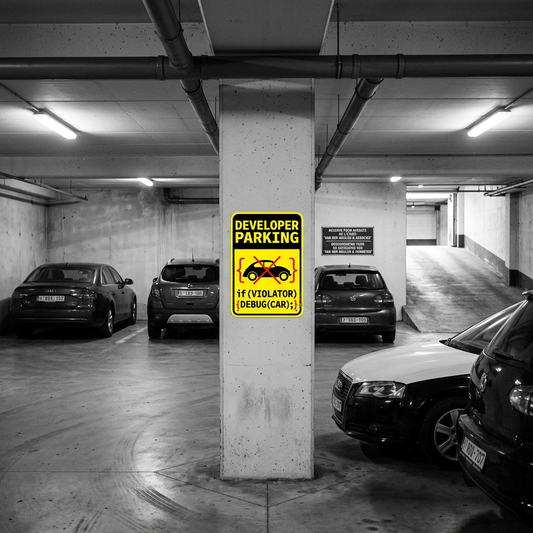 Software Ingeneer Funny 'No Parking' Sign