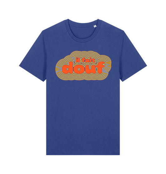Il fait douf retro graphic t-shirt in Dusk, organic cotton