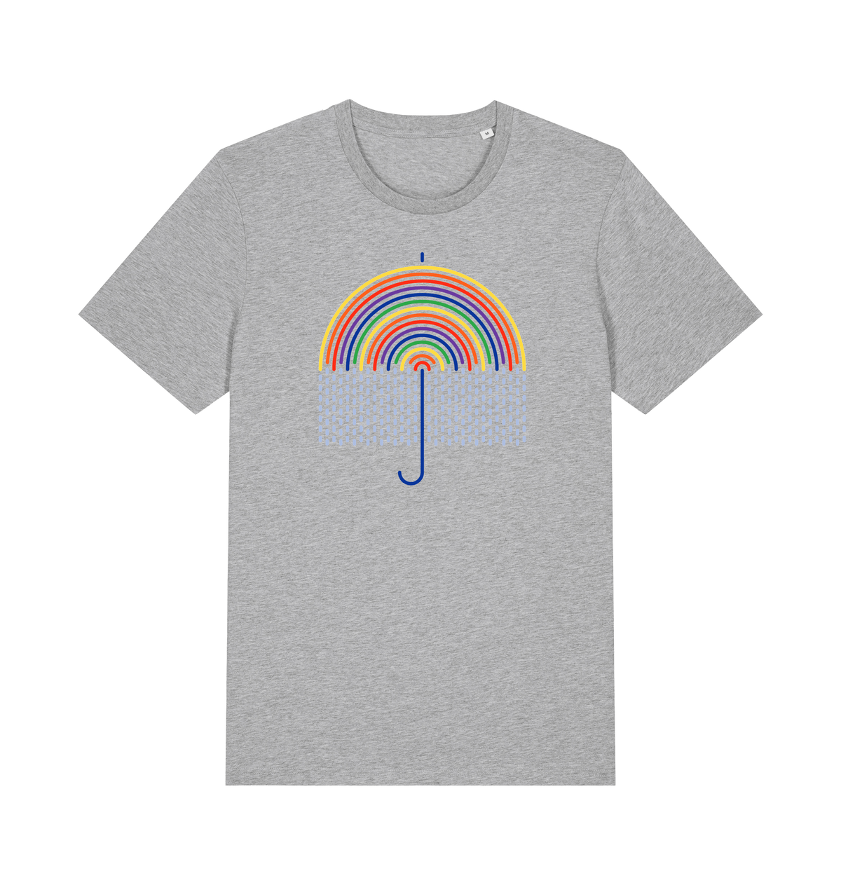 Heather Grey Printed T-shirt Front
