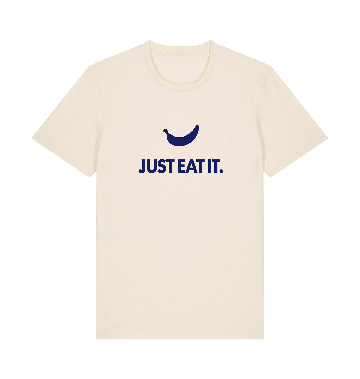 Just eat it banana graphic t-shirt in Natural Raw, organic cotton