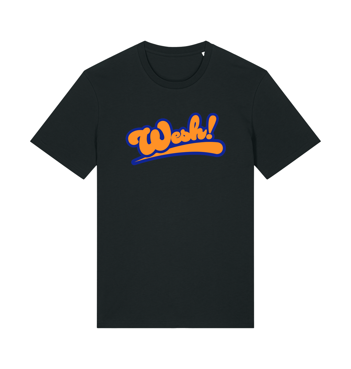 Black Printed T-shirt Front