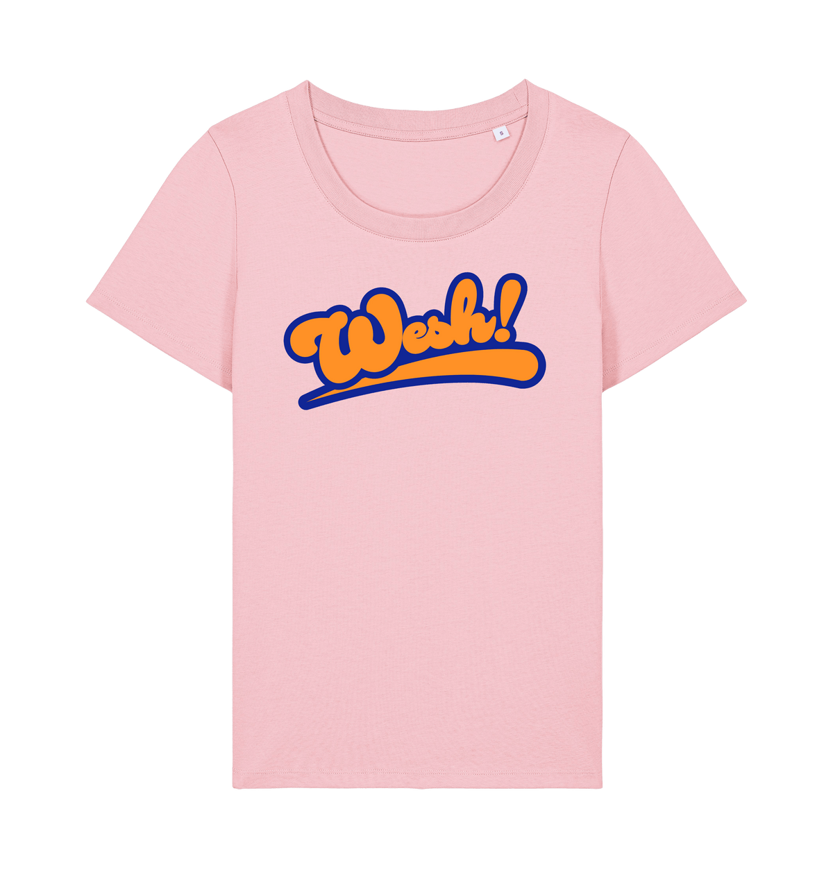 Cotton Pink Printed T-shirt Front