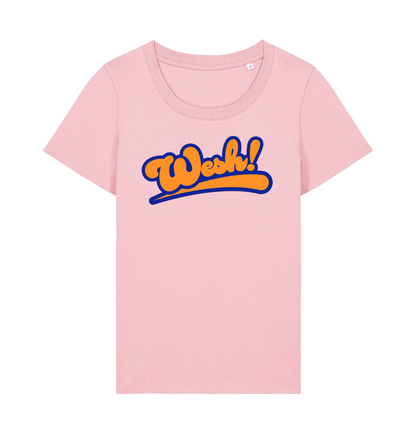 Cotton Pink Printed T-shirt Front