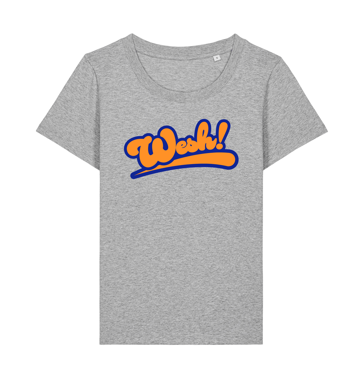 Heather Grey Printed T-shirt Front