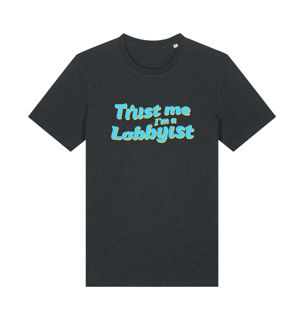 Dark Heather Grey Printed T-shirt Front