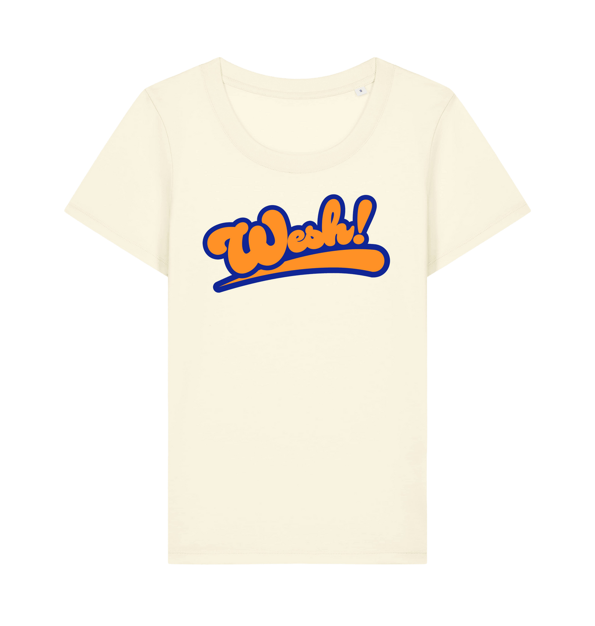 Cream Printed T-shirt Front