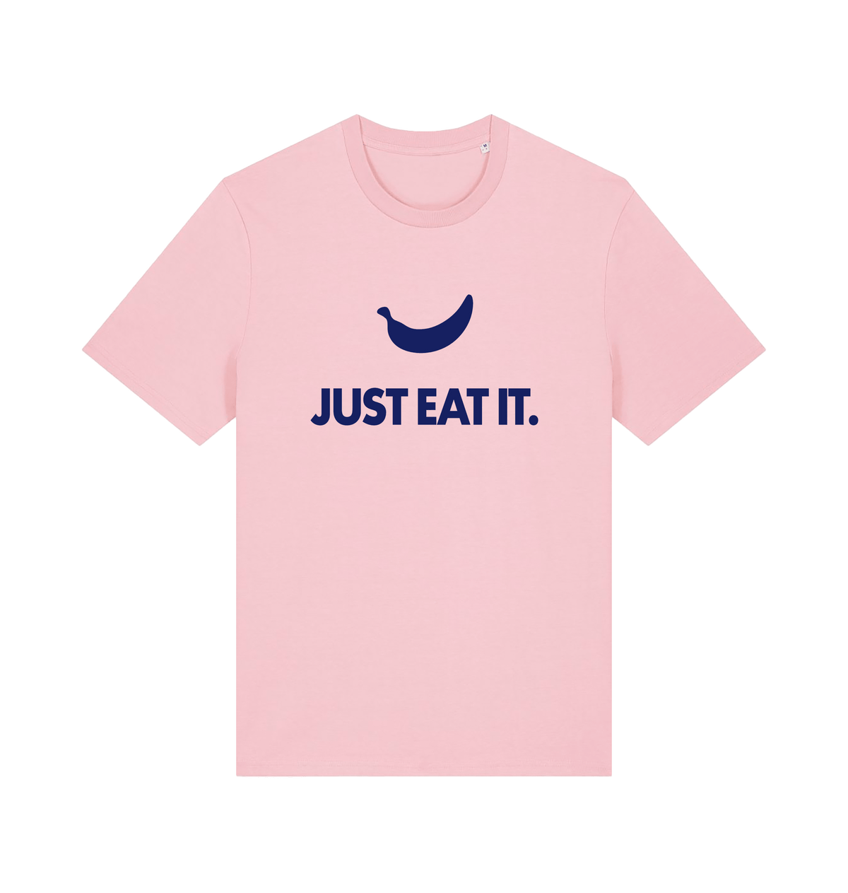 Women's just eat it banana graphic t-shirt in Cotton Pink, organic cotton