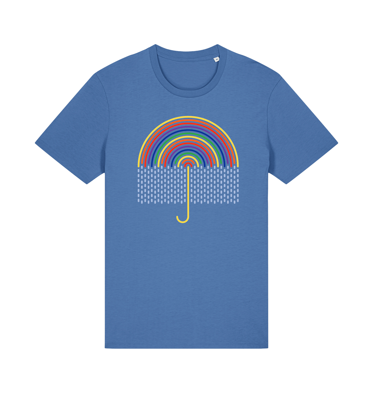 Bright Blue Printed T-shirt Front