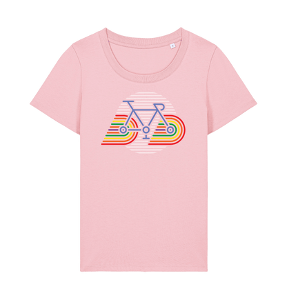 Cotton Pink Printed T-shirt Front