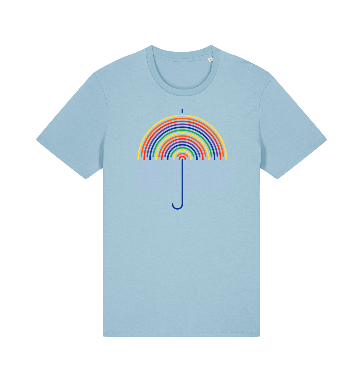Sky Blue Printed T-shirt Front