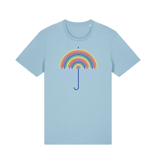 Sky Blue Printed T-shirt Front