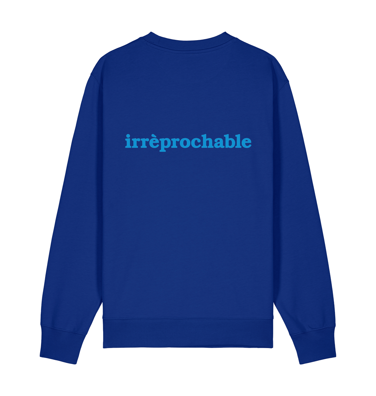 Worker Blue Printed Sweater Front