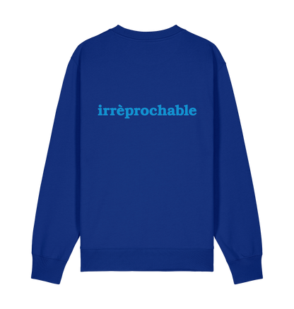 Worker Blue Printed Sweater Front