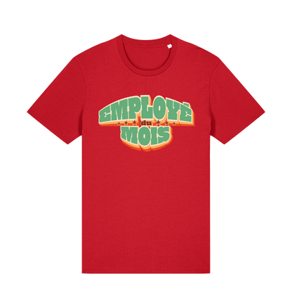 “Employé du mois” T-shirt, Red, voorkant