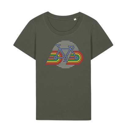 Khaki Printed T-shirt Front