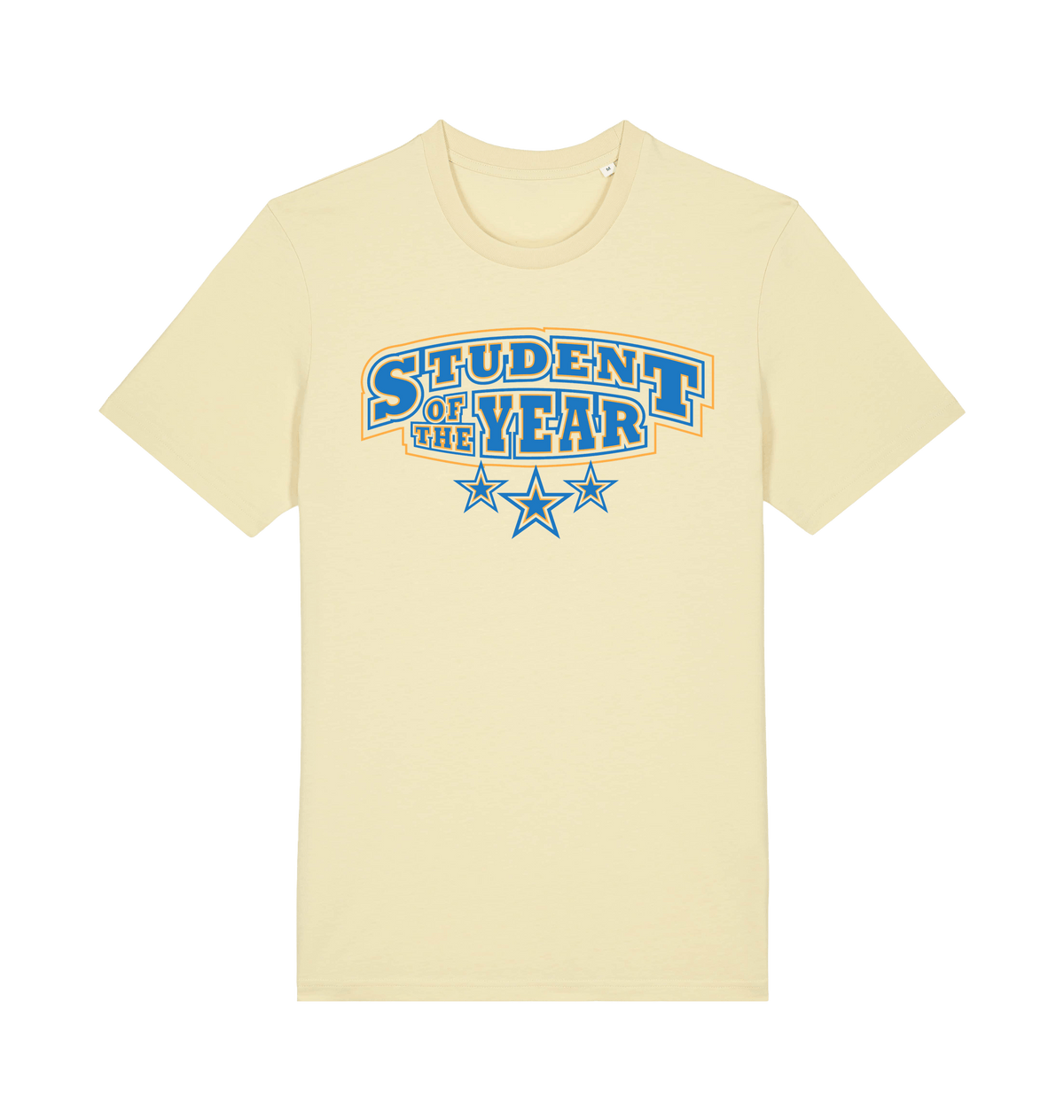Student of the Year unisex t-shirt in Butter, front