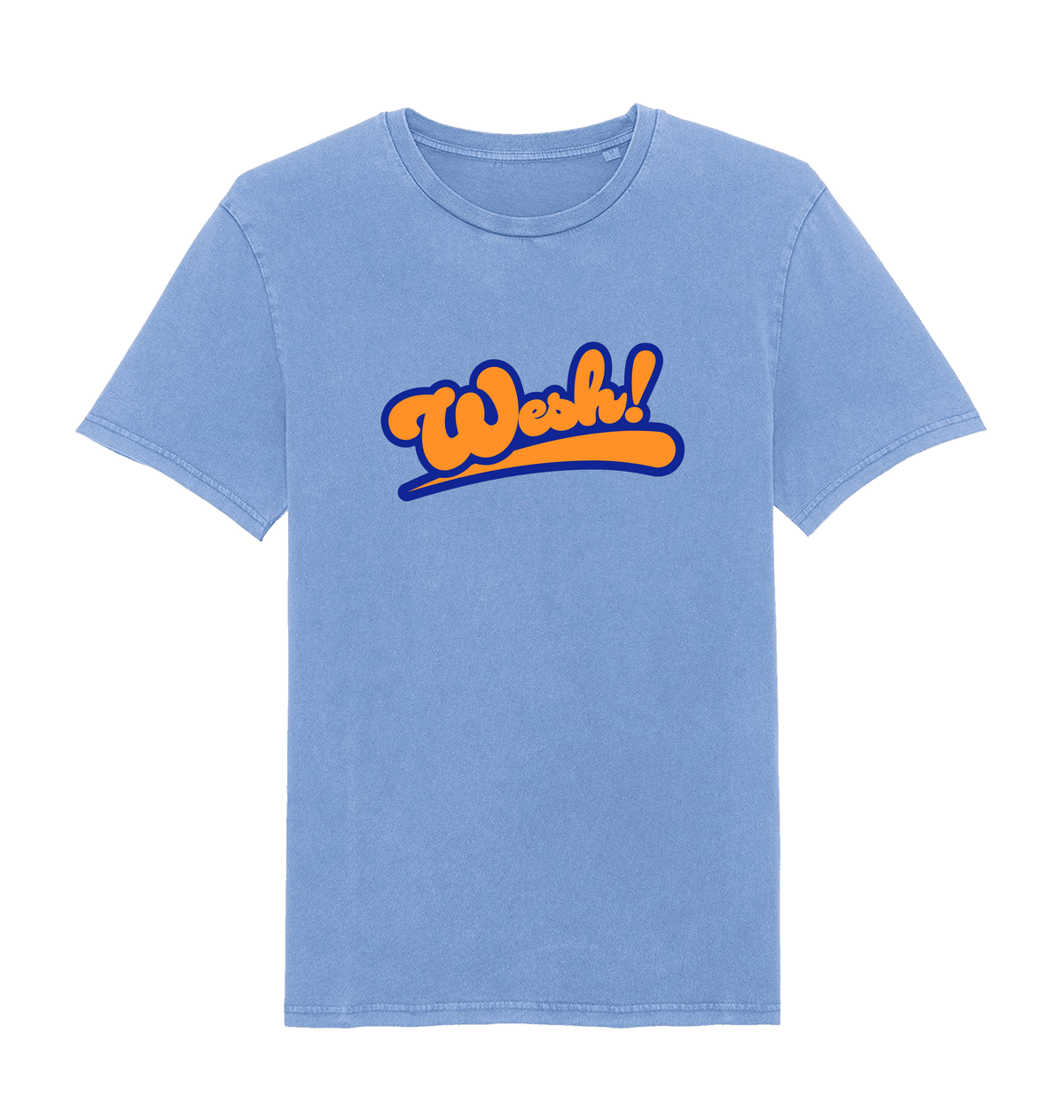 Swimmer Blue Printed T-shirt Front