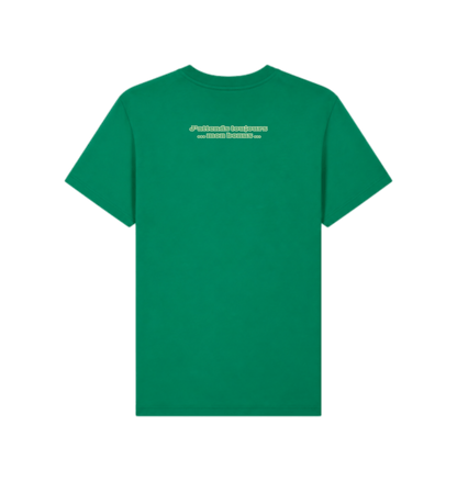 “Employé du mois” T-shirt, Verdant Green, achterkant: “J'attends toujours mon bonus”