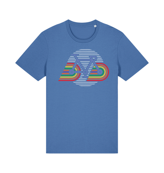 Bright Blue Printed T-shirt Front