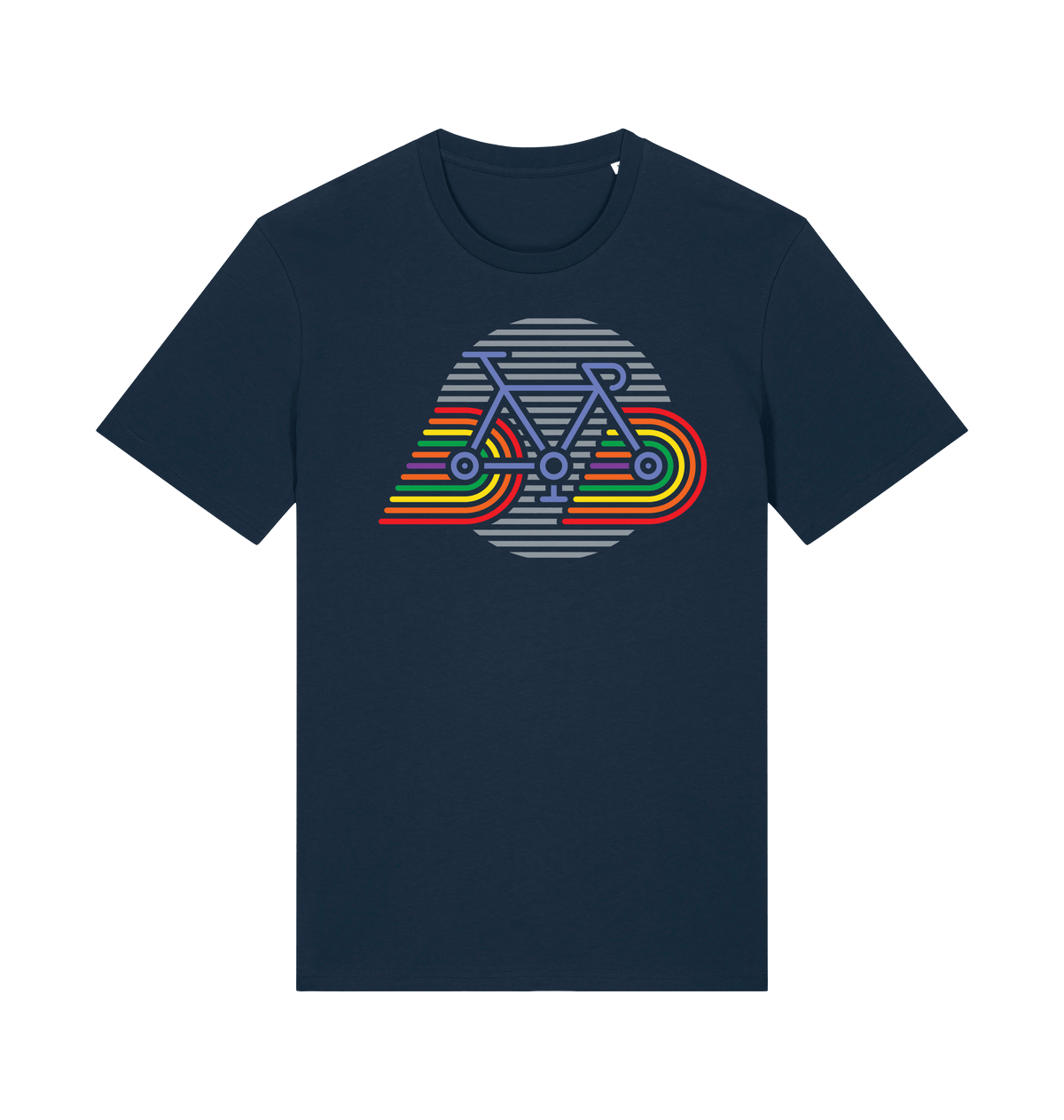French Navy Printed T-shirt Front
