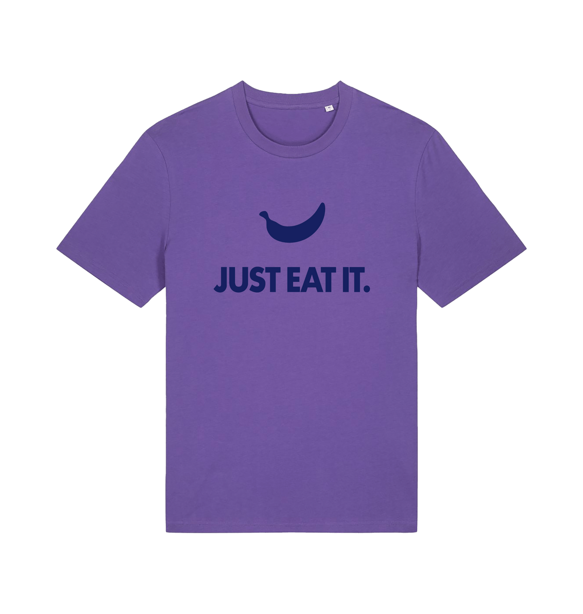 Women's just eat it banana graphic t-shirt in Purple Love, organic cotton