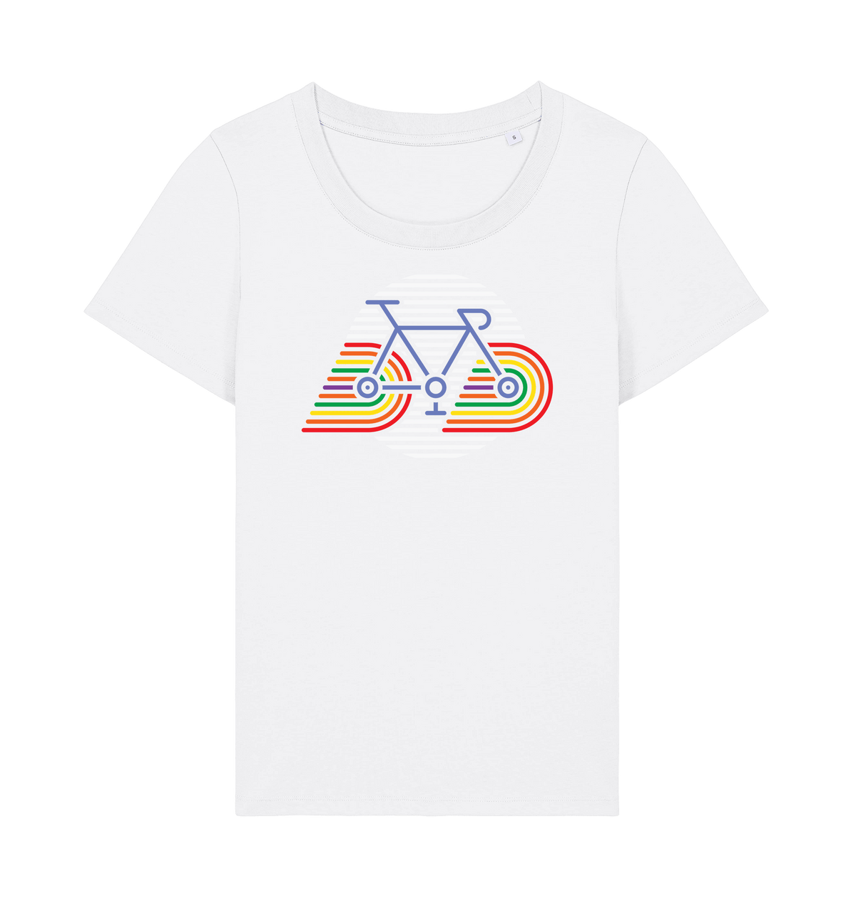 White Printed T-shirt Front