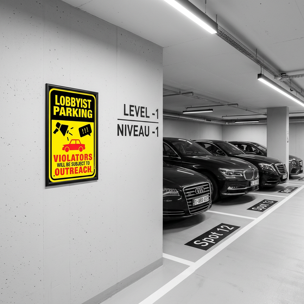 Lobbyist Funny 'No Parking' Sign