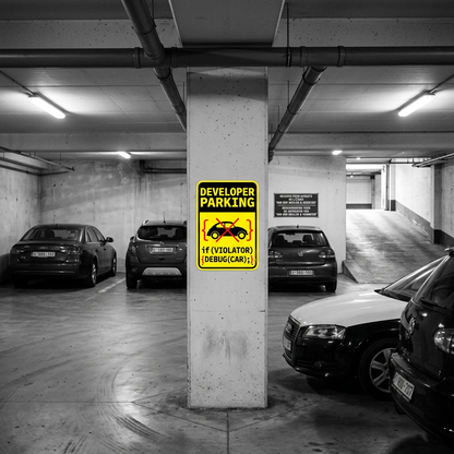 Software Ingeneer Funny 'No Parking' Sign