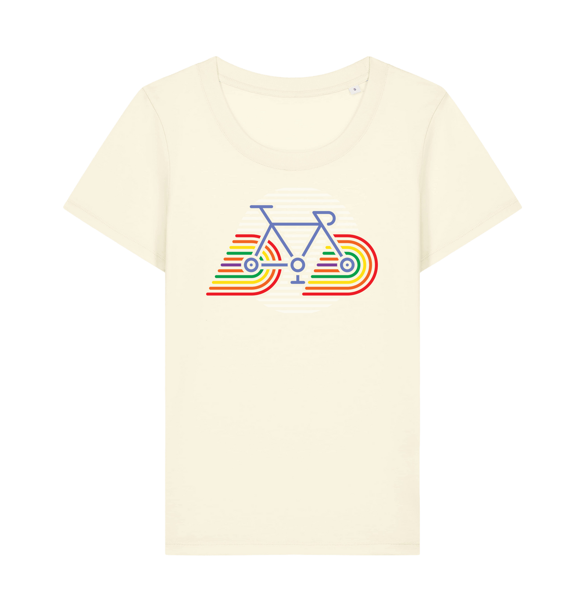 Cream Printed T-shirt Front