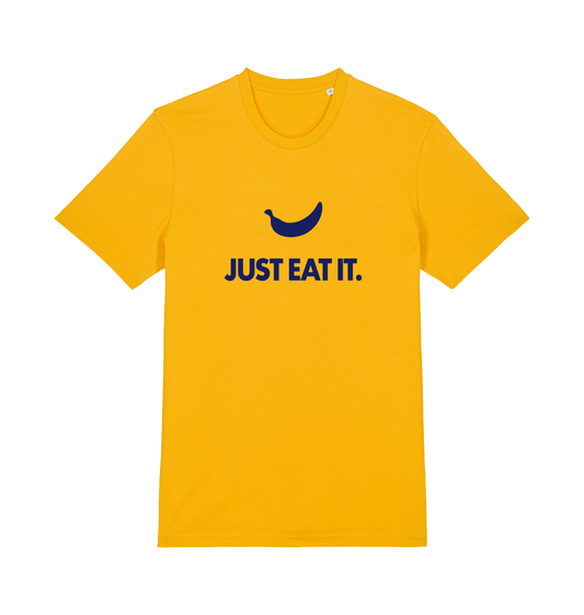 Just eat it banana graphic t-shirt in Spectra Yellow, organic cotton
