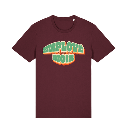 Burgundy Printed T-shirt Front