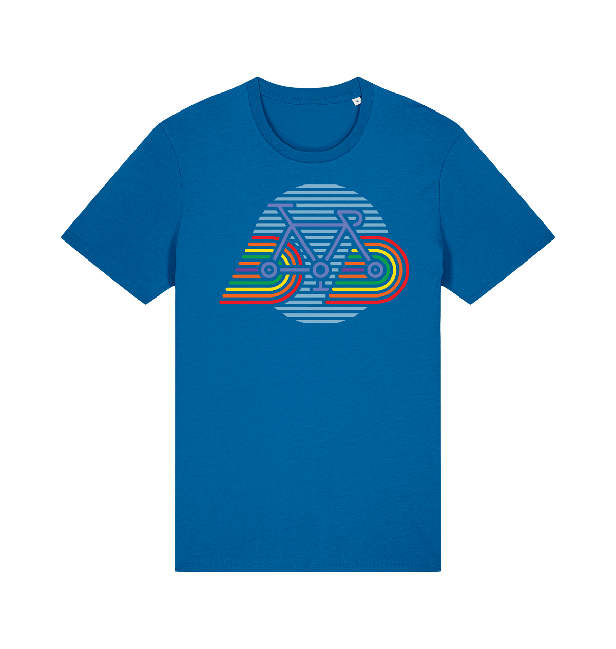 Royal Blue Printed T-shirt Front