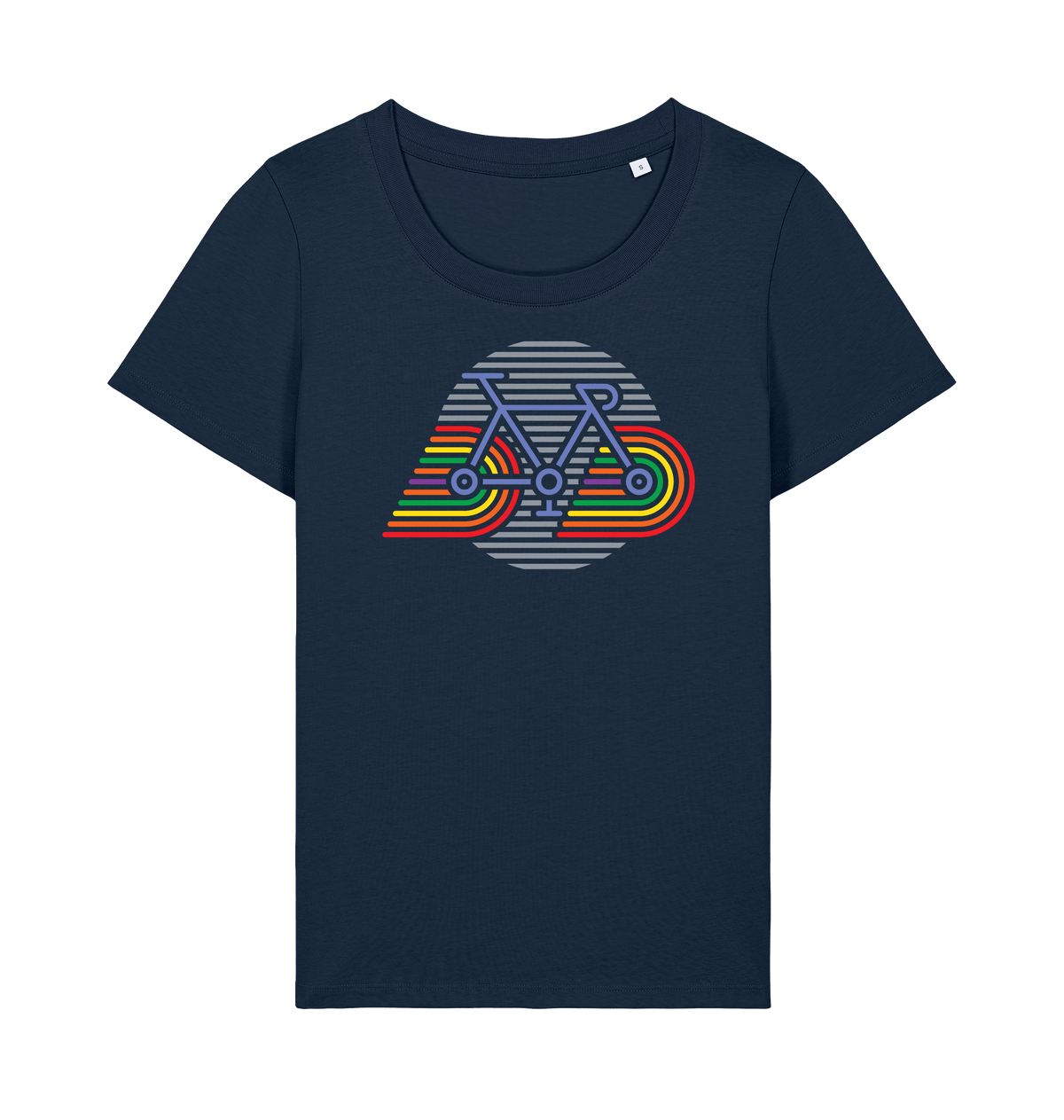 French Navy Printed T-shirt Front