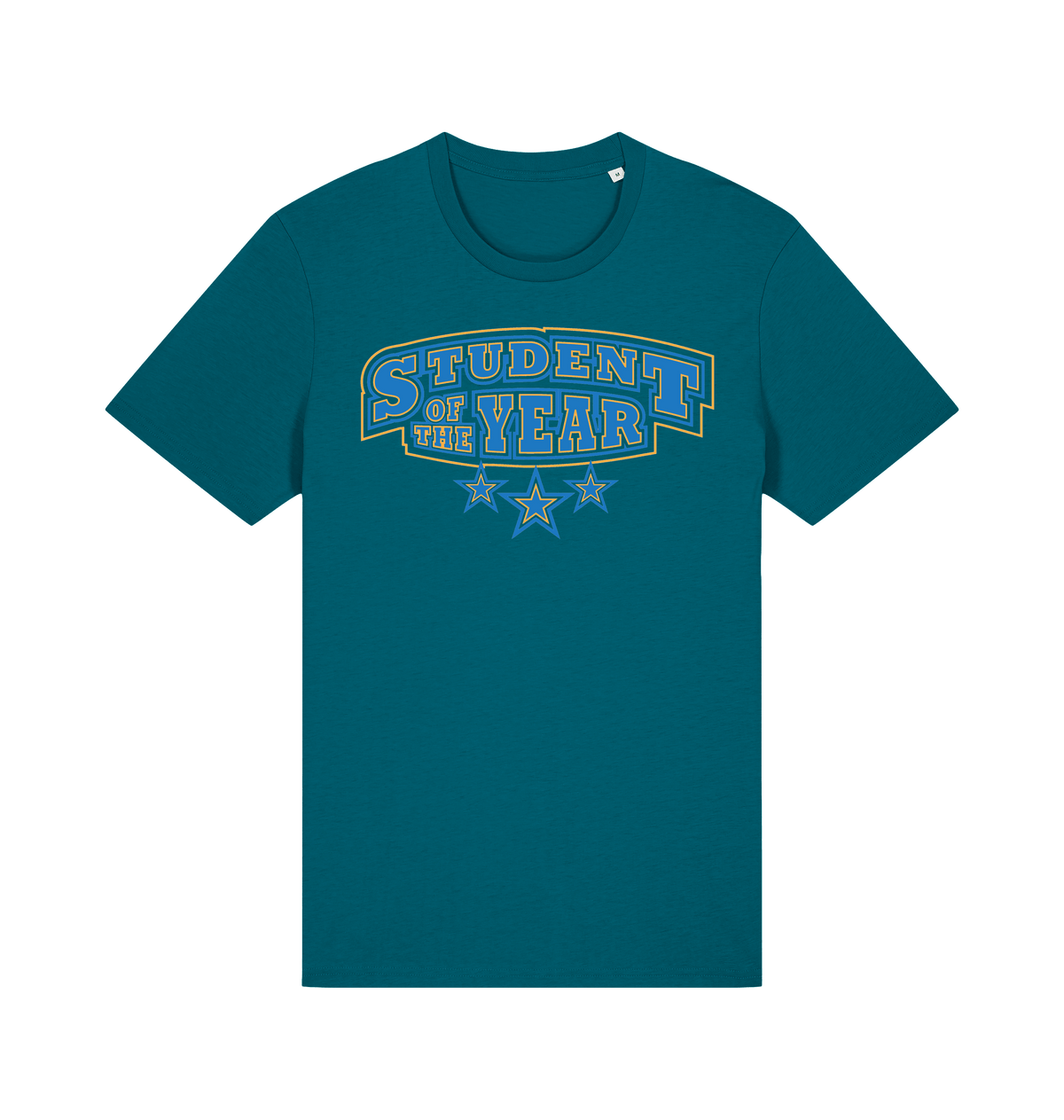 Student of the Year unisex t-shirt in Ocean Depth, front
