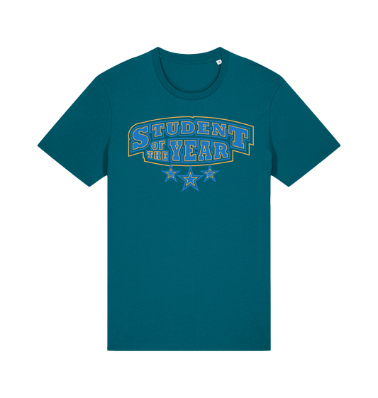 Student of the Year unisex t-shirt in Ocean Depth, front