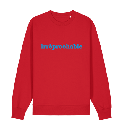 Red Printed Sweater Front