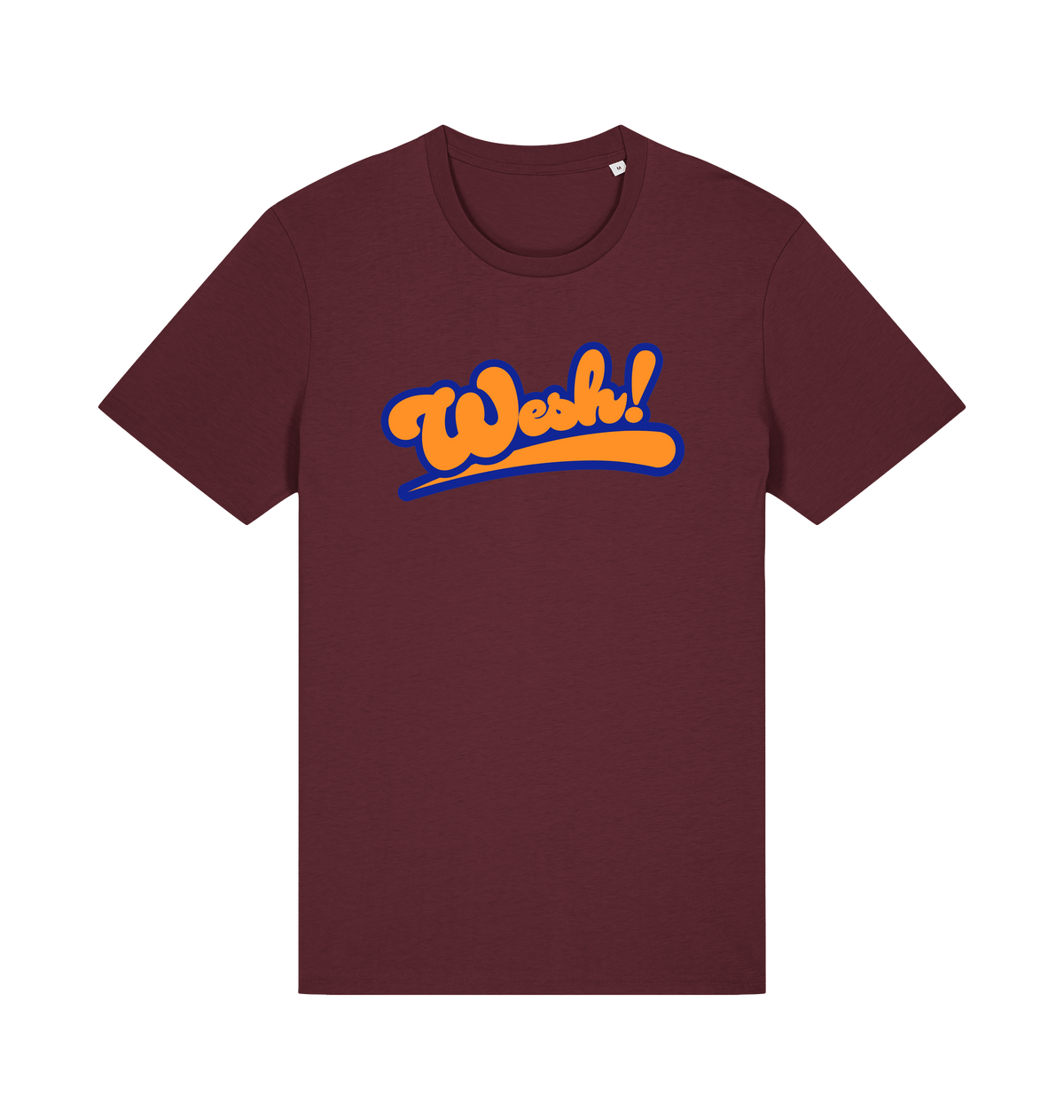 Burgundy Printed T-shirt Front