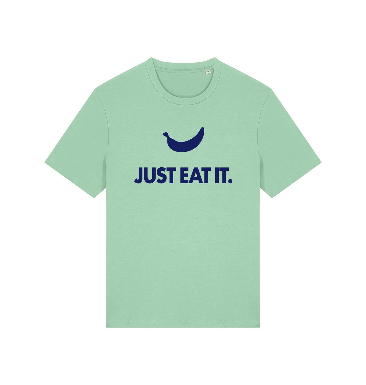 Women's just eat it banana graphic t-shirt in Misty Jade, organic cotton