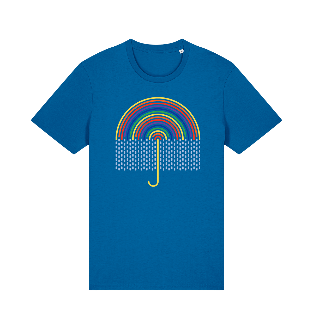Royal Blue Printed T-shirt Front