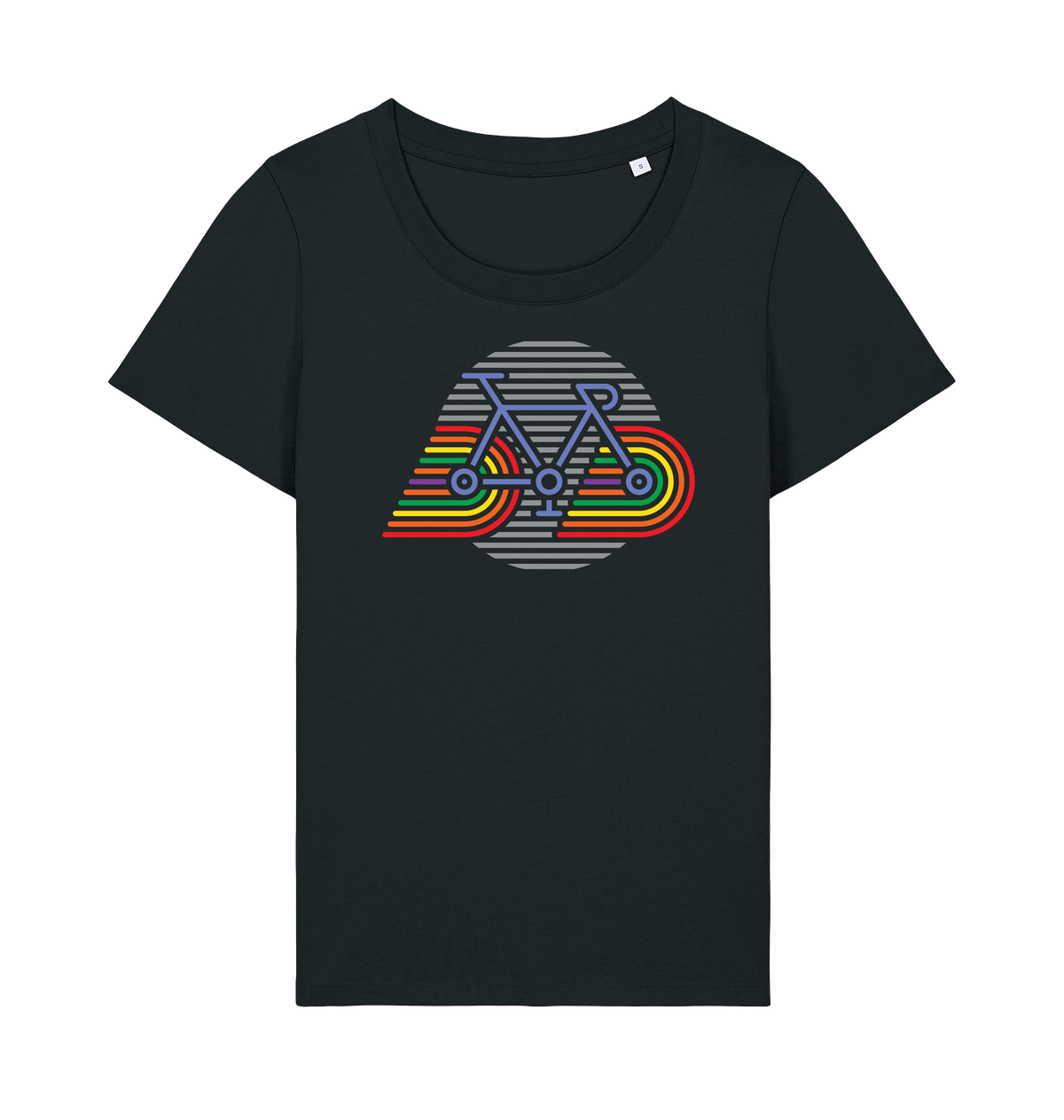 Black Printed T-shirt Front