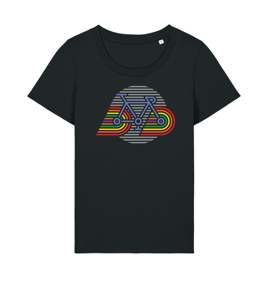 Black Printed T-shirt Front