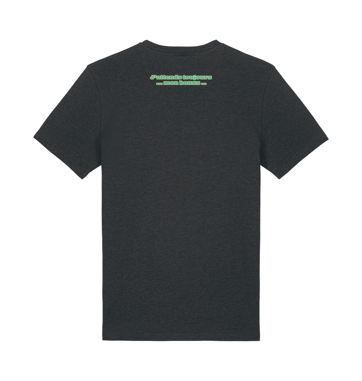 Dark Heather Grey Printed T-shirt Back