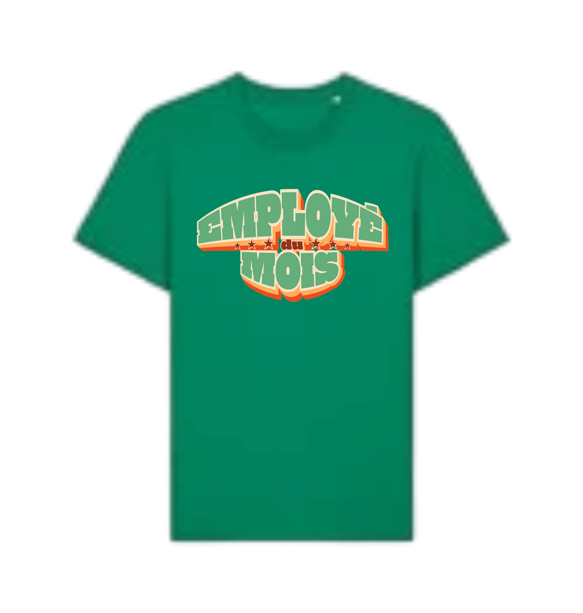 “Employé du mois” T-shirt, Verdant Green, voorkant