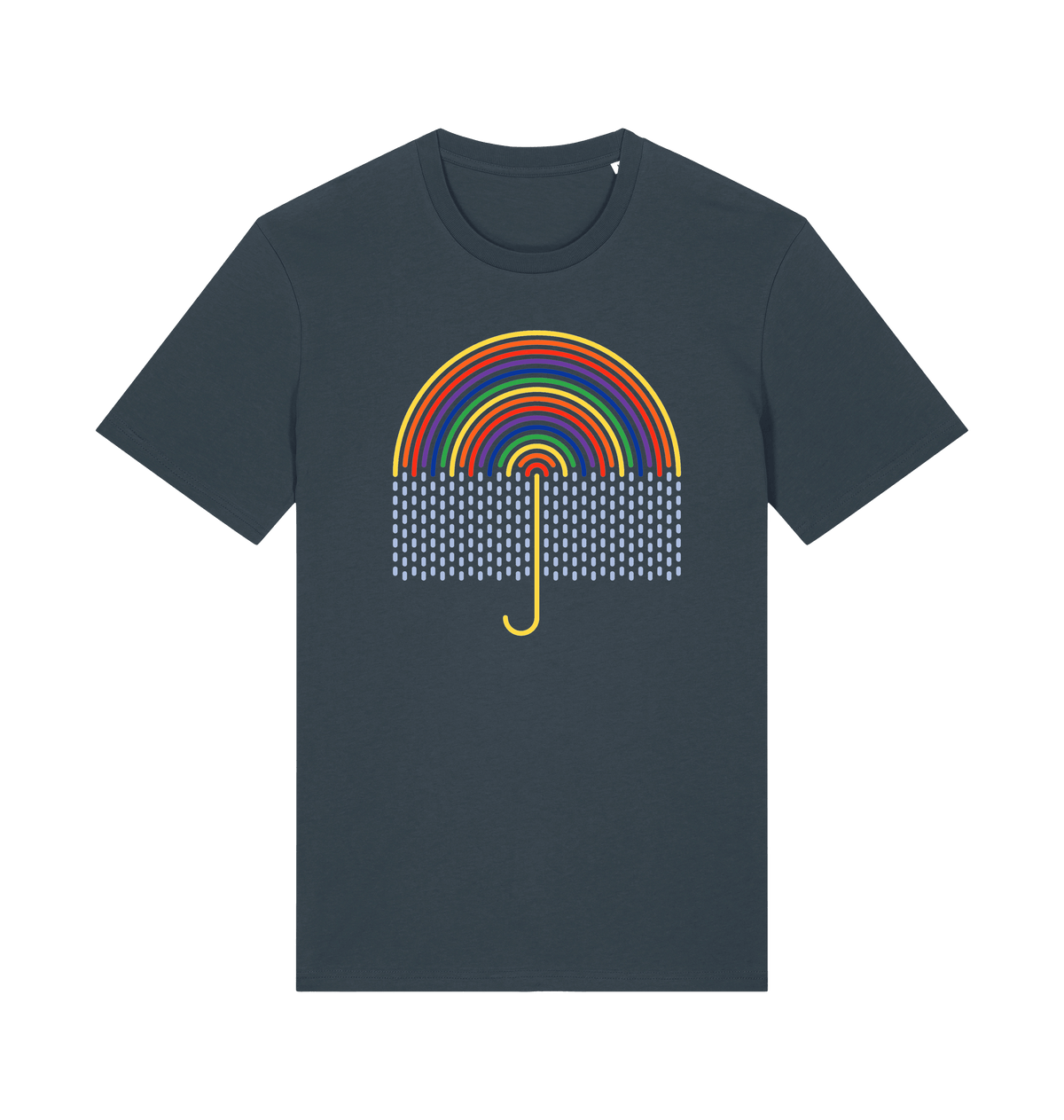 India Ink Grey Printed T-shirt Front