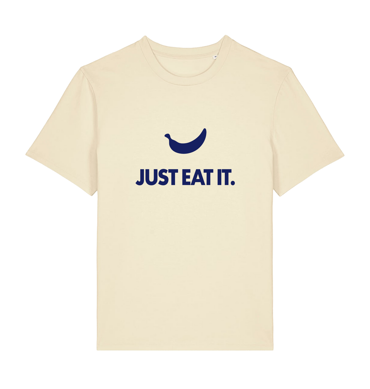 Women's just eat it banana graphic t-shirt in Honey Paper, organic cotton