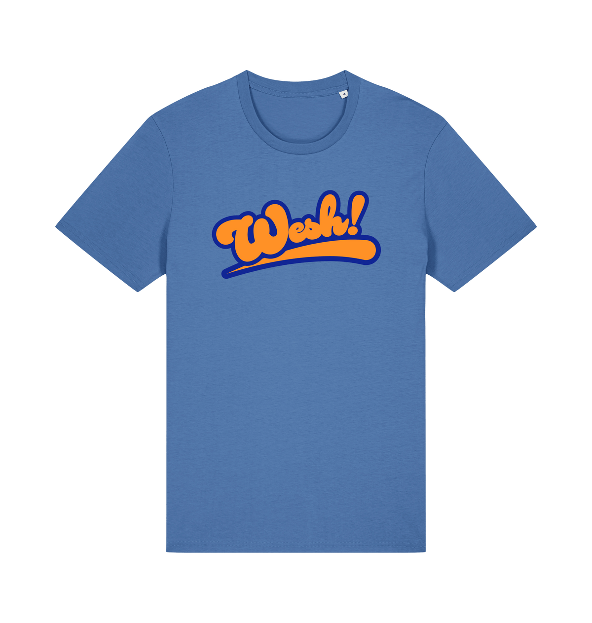 Bright Blue Printed T-shirt Front