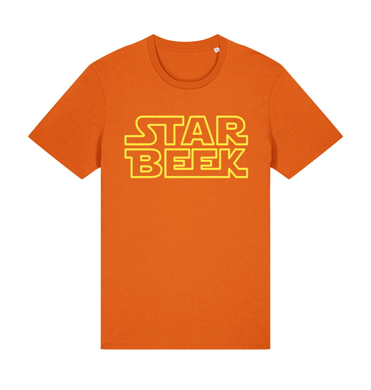 Bright Orange Printed T-shirt Front