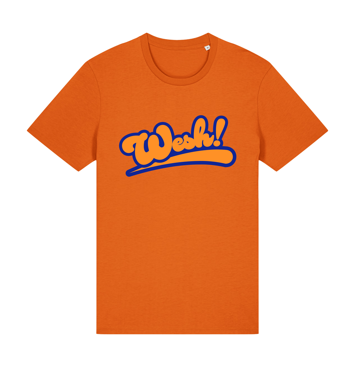 Bright Orange Printed T-shirt Front