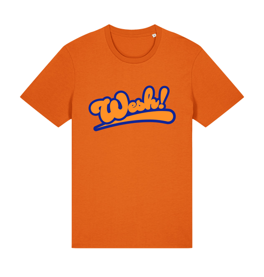 Bright Orange Printed T-shirt Front
